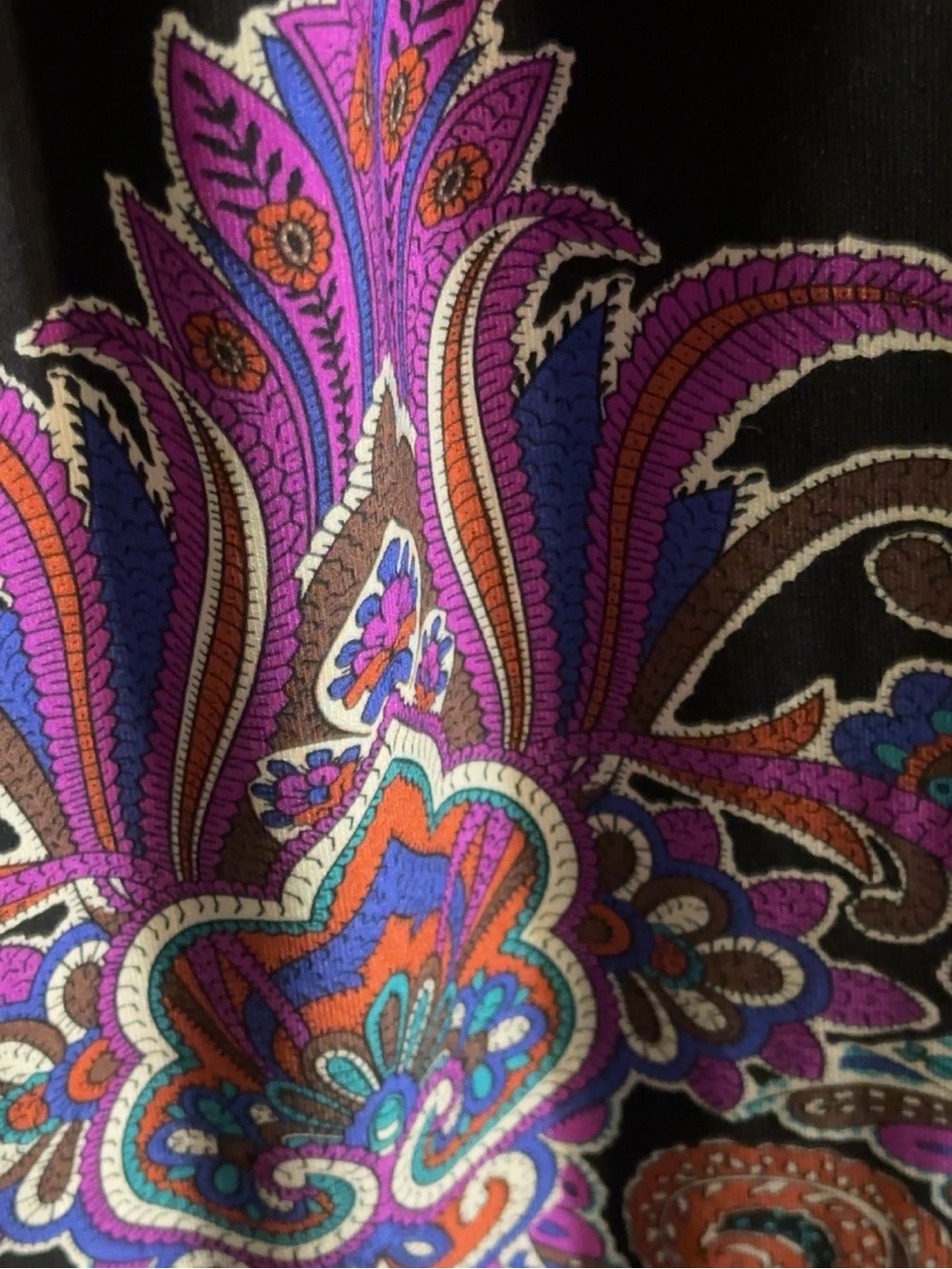 Snap Y2K Boho Paisley Empire Waist Maxi Dress Festival Vacation Large - Picture 4 of 6